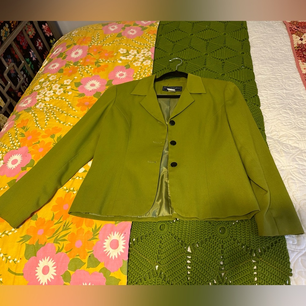 Vintage Norton McNaughton blazer, pea green